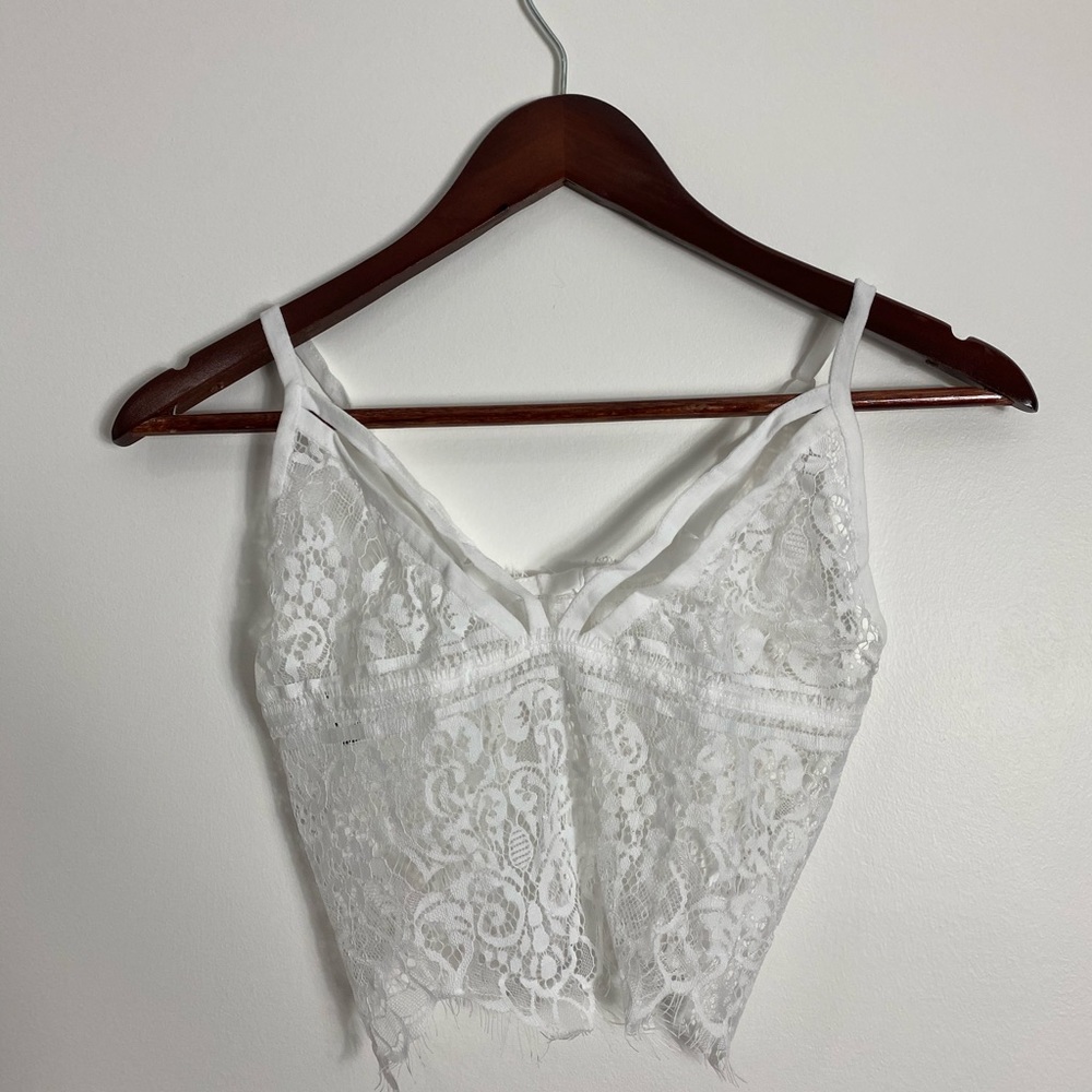 White bralette